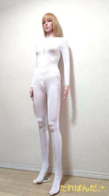 新品タグ付☆光沢つるA純白スキン素材の2ヶZIP付きジヤンプスーツ6278☆3点で即落 < 女性ファッション  新品タグ付☆光沢つるA純白スキン素材の2ヶZIP付きジヤンプスーツ6278☆3点で即落  < 女性ファッションの