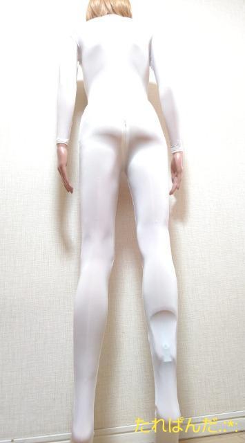 新品タグ付☆光沢つるA純白スキン素材の2ヶZIP付きジヤンプスーツ6278☆3点で即落 < 女性ファッション  新品タグ付☆光沢つるA純白スキン素材の2ヶZIP付きジヤンプスーツ6278☆3点で即落 < 女性ファッションの