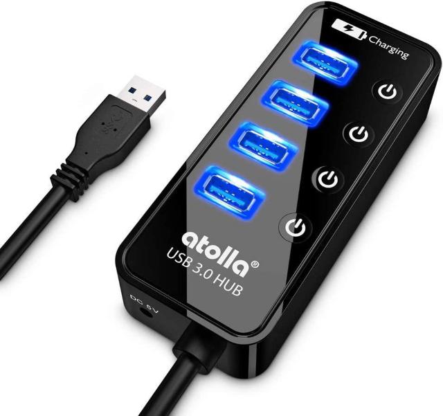 USB3.0ハブ 4ポート5Gbps高速データ転送 USB HUB 3.0 の 増設 + 1充電ポート、独立スイッチ付 バスパワー < PC本体/周辺機器  USB3.0ハブ 4ポート5Gbps高速データ転送 USB HUB 3.0 の 増設 + 1充電ポート、独立スイッチ付 バスパワー  < PC本体/周辺機器の