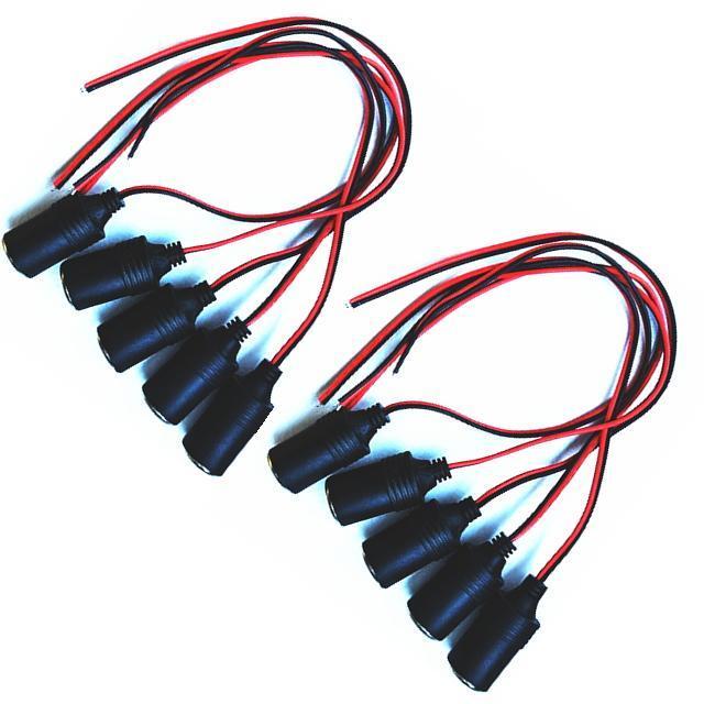 シガーソケットメス 10個セット シガー増設12V 24V電源プラグ ドラレコやレーダー探知機やETCやスマホ充電やカーナビに < 自動車/バイク シガーソケットメス 10個セット シガー増設12V 24V電源プラグ ドラレコやレーダー探知機やETCやスマホ充電やカーナビに < 自動車/バイク