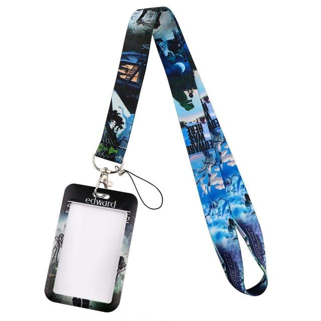 新品 シザーハンズ IDカードホルダーケース付ネックストラップ < 女性ファッション  新品 シザーハンズ IDカードホルダーケース付ネックストラップ < 女性ファッションの