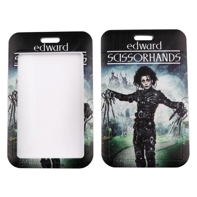 新品 シザーハンズ IDカードホルダーケース付ネックストラップ < 女性ファッション  新品 シザーハンズ IDカードホルダーケース付ネックストラップ < 女性ファッションの