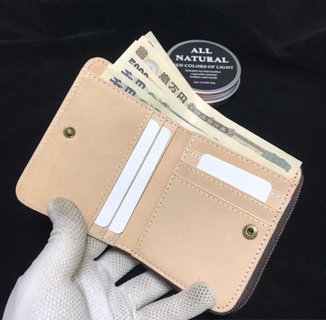 数量限定 栃木レザー 高級感あり 牛ヌメ革 //本革 コンパクト 小銭入れあり ミニ財布 手縫い仕上げ財布 ハンドメイド < 男性ファッション  数量限定 栃木レザー 高級感あり 牛ヌメ革 //本革 コンパクト 小銭入れあり ミニ財布 手縫い仕上げ財布 ハンドメイド < 男性ファッションの