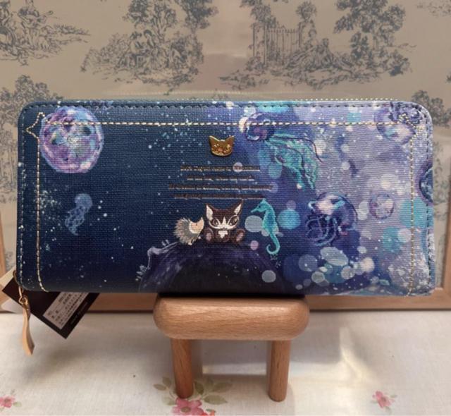 ベベダヤン タツノオトシゴとクラゲ ラウンドファスナー長財布 < 女性ファッション ベベダヤン タツノオトシゴとクラゲ ラウンドファスナー長財布 < 女性ファッションの