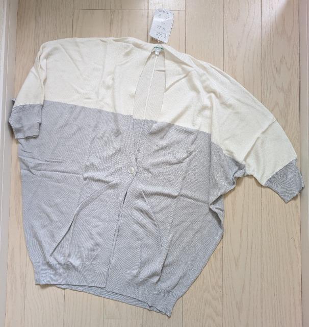L★GreenJewel★バイカラードルマンカーディガン★新品★送料無料 < 女性ファッション  L★GreenJewel★バイカラードルマンカーディガン★新品★送料無料  < 女性ファッションの