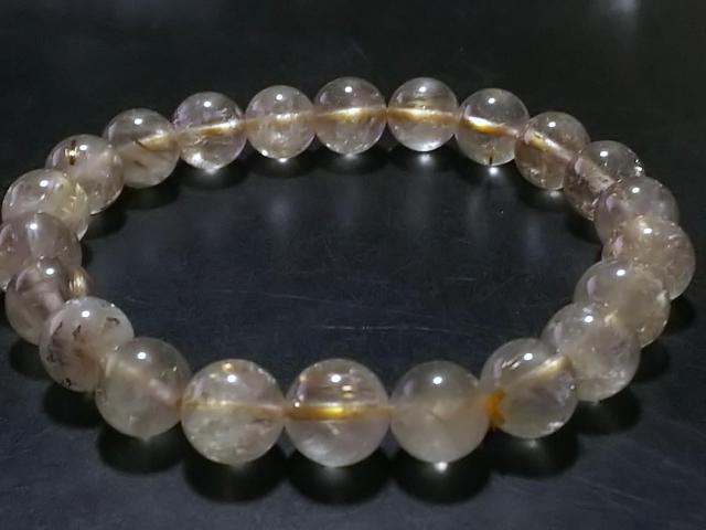 天然石★ゴールドルチル 9mm ブレス < 女性アクセサリー/時計 天然石★ゴールドルチル 9mm ブレス < 女性アクセサリー/時計の