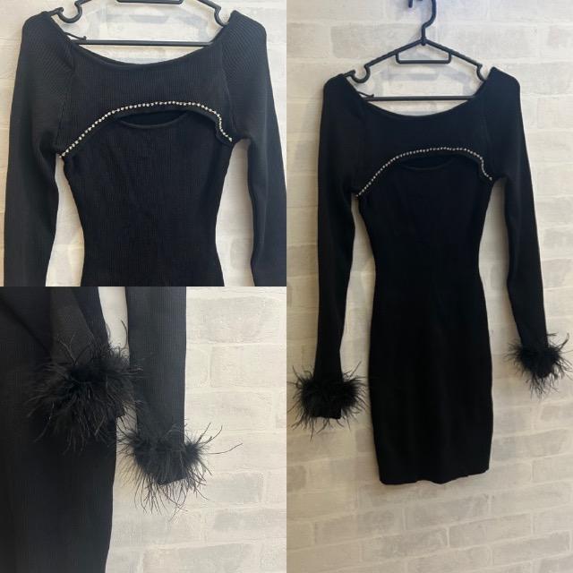 dazzy store★カットアウトビジューリブワンピース★ < 女性ファッション dazzy store★カットアウトビジューリブワンピース★ < 女性ファッションの