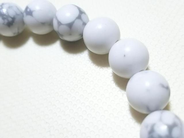 天然石★ハウライト 8mm ブレス < 女性アクセサリー/時計 天然石★ハウライト 8mm ブレス < 女性アクセサリー/時計の