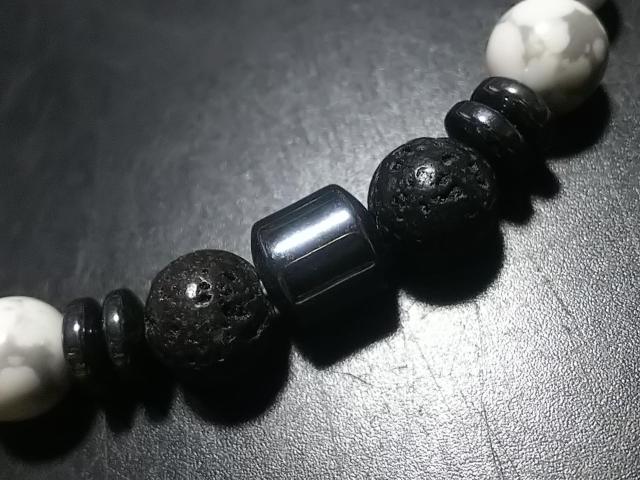 天然石★ハウライト 8mm ブレス < 女性アクセサリー/時計 天然石★ハウライト 8mm ブレス < 女性アクセサリー/時計の