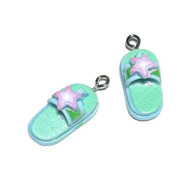 5325 ヒトデのビーチサンダル スリッパ 2個 樹脂パーツ アクセサリーチャーム 靴 履き物 < ペット/手芸/園芸 5325 ヒトデのビーチサンダル スリッパ 2個 樹脂パーツ アクセサリーチャーム 靴 履き物 < ペット/手芸/園芸の
