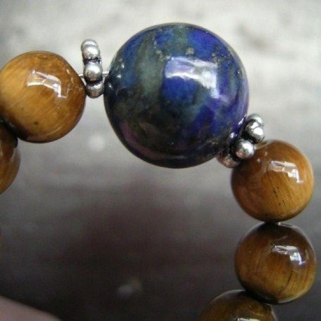 ☆即決☆ラピスラズリxタイガーアイストラップ < 家電/AV ☆即決☆ラピスラズリxタイガーアイストラップ < 家電/AVの