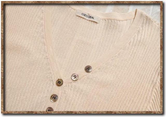 ココディール リブニットカットソー アイボリー < ブランド  ココディール リブニットカットソー アイボリー < ブランドの