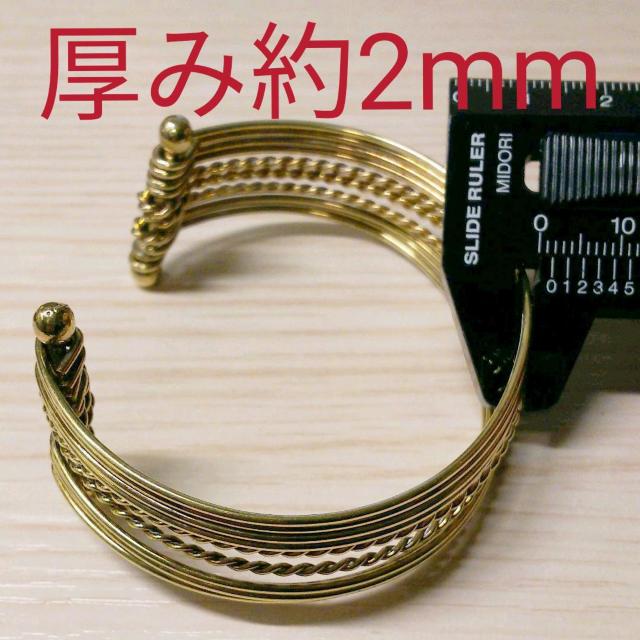 真鍮製バングル < 女性アクセサリー/時計  真鍮製バングル < 女性アクセサリー/時計の
