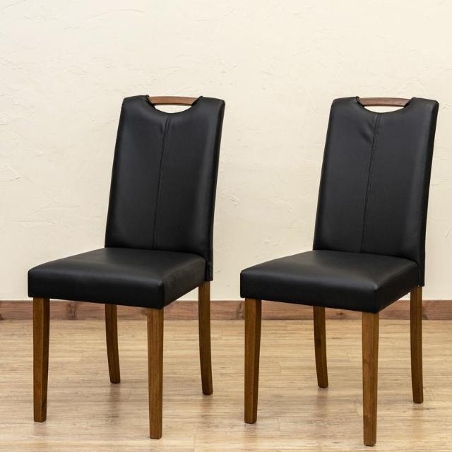 【送料無料】ダイニングチェア 椅子 イス 合成皮革 ブラック ホワイト2脚セット < インテリア/ライフ 【送料無料】ダイニングチェア 椅子 イス 合成皮革 ブラック ホワイト2脚セット < インテリア/ライフの