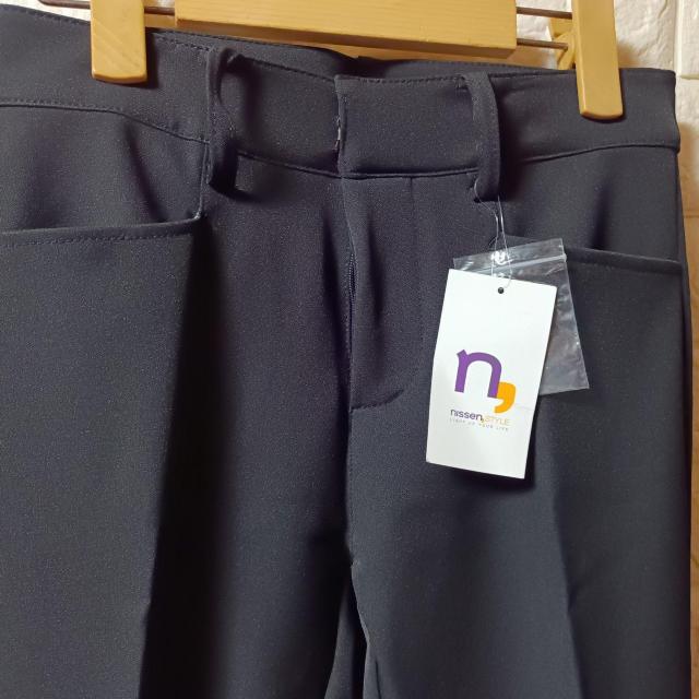 ニッセン★新品★シンプルパンツ/ブラック/S < 女性ファッション  ニッセン★新品★シンプルパンツ/ブラック/S < 女性ファッションの