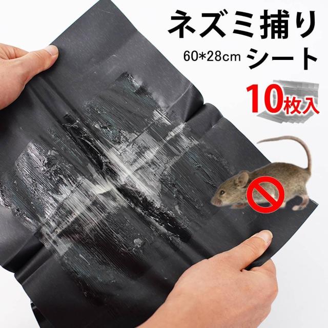 ネズミ捕りシート 10枚入 60×28cm 強力粘着 ネズミ駆除 フィルム 黒色 シート 折りたたみ 収納可 簡単 設置 回収 マ < インテリア/ライフ  ネズミ捕りシート 10枚入 60×28cm 強力粘着 ネズミ駆除 フィルム 黒色 シート 折りたたみ 収納可 簡単 設置 回収 マ  < インテリア/ライフの