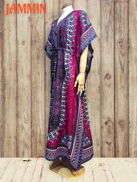 アジアンペーズリー柄ロングワンピ ピンク アジアン ヒッピー エスニック < 女性ファッション アジアンペーズリー柄ロングワンピ ピンク アジアン ヒッピー エスニック < 女性ファッションの