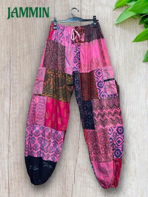 パッチワークアラジンパンツ エスニック アジアン ヒッピー サイケ < 女性ファッション パッチワークアラジンパンツ エスニック アジアン ヒッピー サイケ < 女性ファッションの