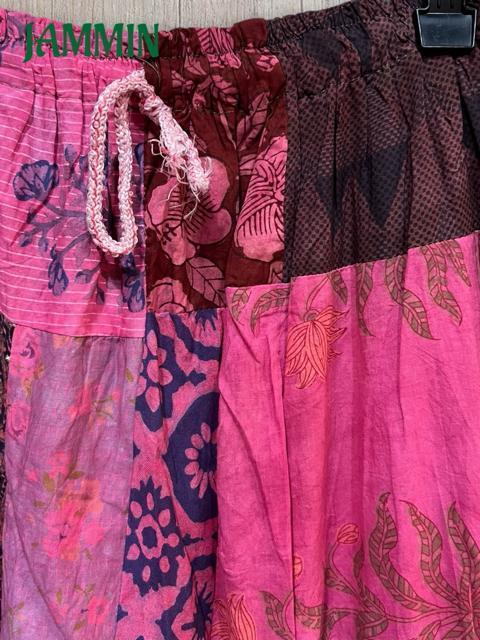 パッチワークアラジンパンツ エスニック アジアン ヒッピー サイケ < 女性ファッション パッチワークアラジンパンツ エスニック アジアン ヒッピー サイケ < 女性ファッションの