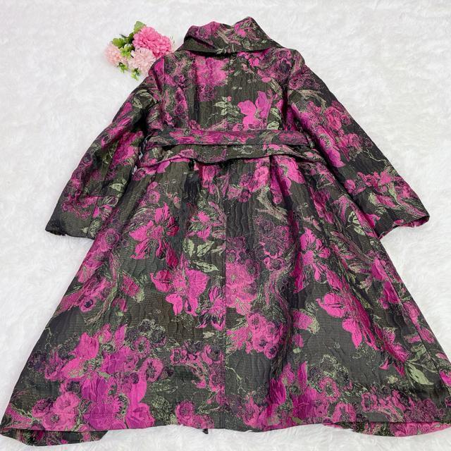 極美品 HANA HANA ジャガード 中綿 ベルト付コート 派手 4193 < 女性ファッション 極美品 HANA HANA ジャガード 中綿 ベルト付コート 派手 4193 < 女性ファッションの