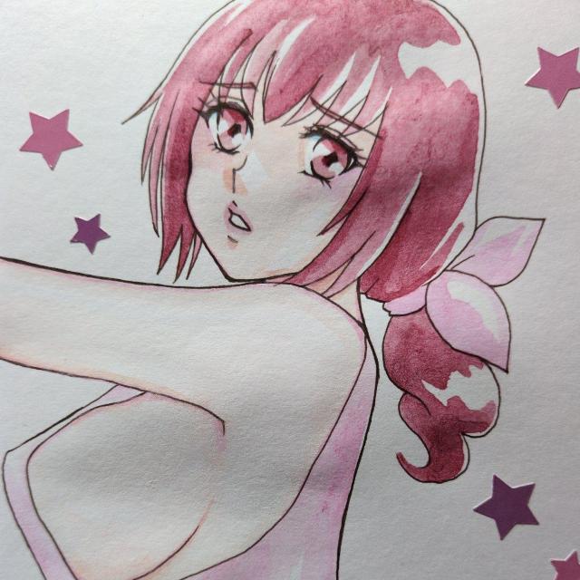 自作イラスト・送料込・星空育代・人妻・巨乳・タンクトップ・A5小 < アニメ/コミック/キャラクター  自作イラスト・送料込・星空育代・人妻・巨乳・タンクトップ・A5小 < アニメ/コミック/キャラクターの