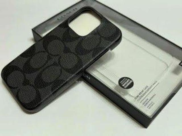 R[` COACH iPhone13 pro Ή P[X C8023 GRAPHITE  Ɠd/AV 