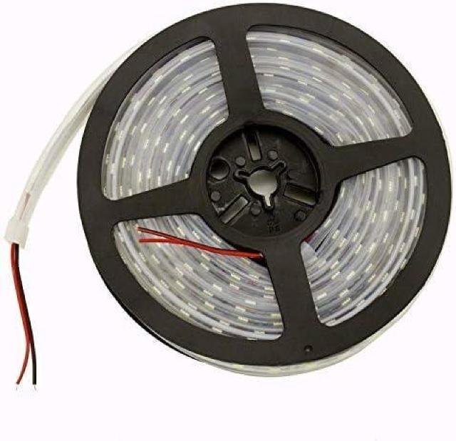 高輝度LEDテープライト 5m 防水 24V 600連SMD5050 二列式 カバー付 白 ホワイト 白ベース < 自動車/バイク 高輝度LEDテープライト 5m 防水 24V 600連SMD5050 二列式 カバー付 白 ホワイト 白ベース < 自動車/バイク