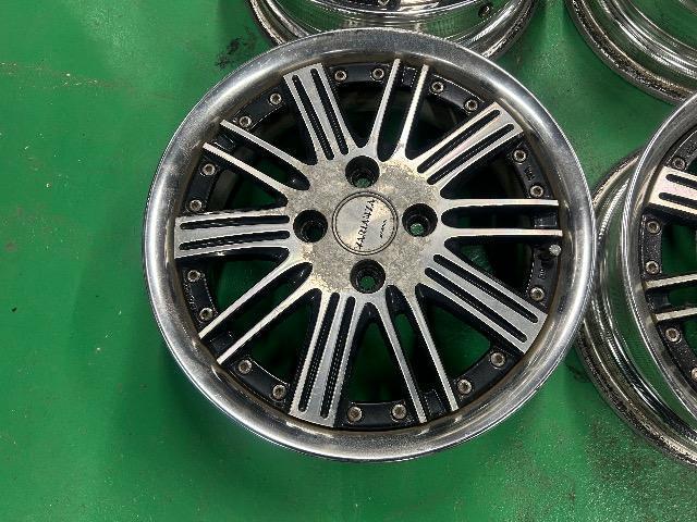 8072142)激安アルミホイール4本セットWORKワークヴァリアンツァブラックポリッシュ軽自動車サイズ15インチ送料無料 < 自動車/バイク 8072142)激安アルミホイール4本セットWORKワークヴァリアンツァブラックポリッシュ軽自動車サイズ15インチ送料無料 < 自動車/バイク