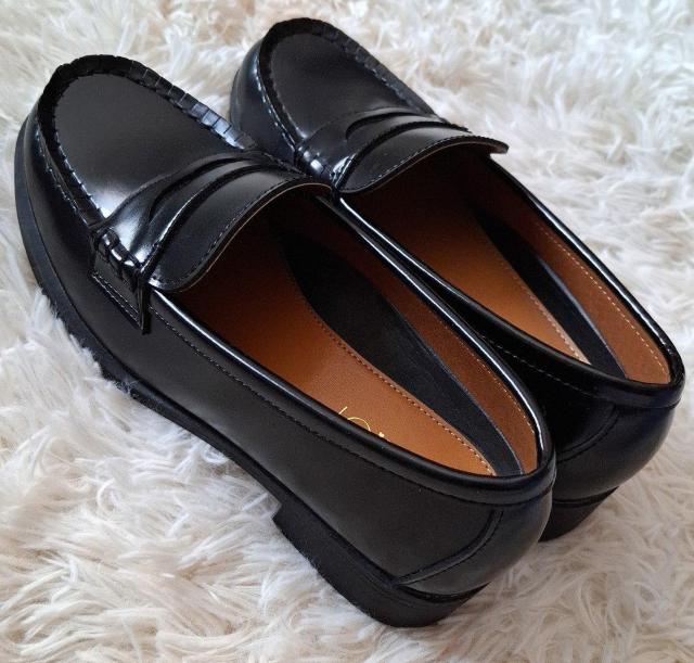 LOAFER ローファー ブラック 22.5cm < 女性ファッション LOAFER ローファー ブラック 22.5cm < 女性ファッションの