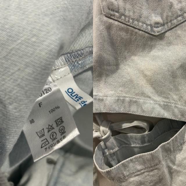 OLIVE des OLIVE★脇スリットリボンデニムパンツ★ < ブランド OLIVE des OLIVE★脇スリットリボンデニムパンツ★ < ブランドの