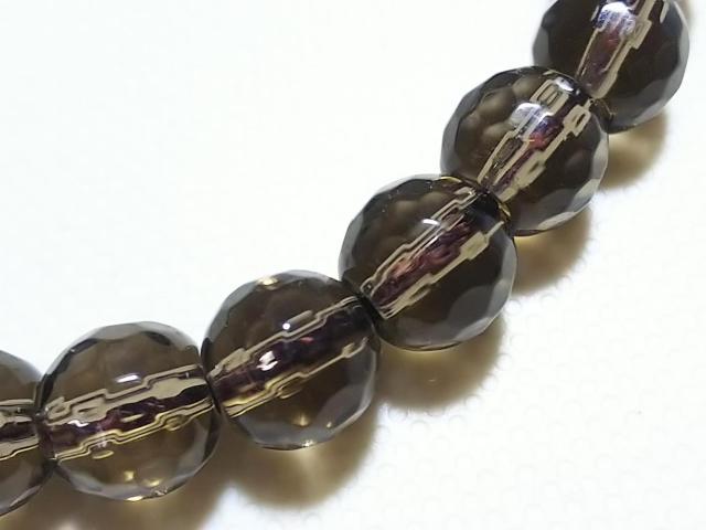 天然石★スモーキークォーツ 8mm128面カット 半連 < 女性アクセサリー/時計 天然石★スモーキークォーツ 8mm128面カット 半連 < 女性アクセサリー/時計の