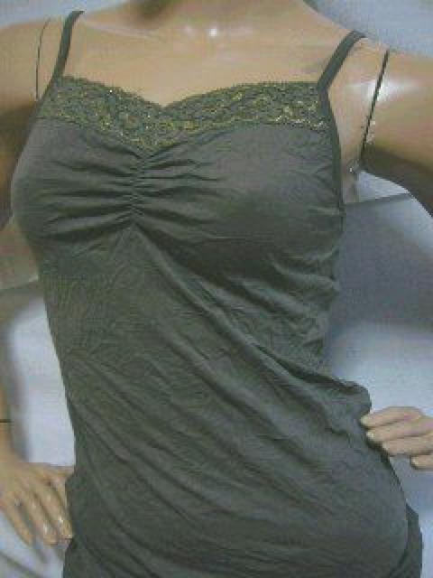 2点セット♪単品使いOK!ゴージャス フリルレースカーデ&キャミ カーキ < 女性ファッション 2点セット♪単品使いOK!ゴージャス フリルレースカーデ&キャミ カーキ < 女性ファッションの