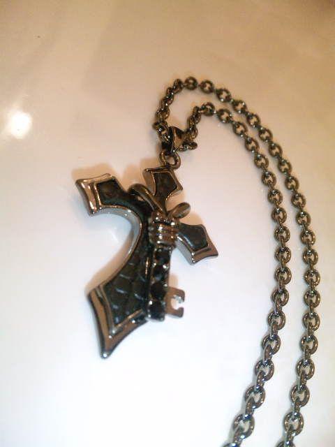 BLACK���^����PU���U�[�N���X��X�s�l���l�b�N���X �� �j���A�N�Z�T���[/���v�� 