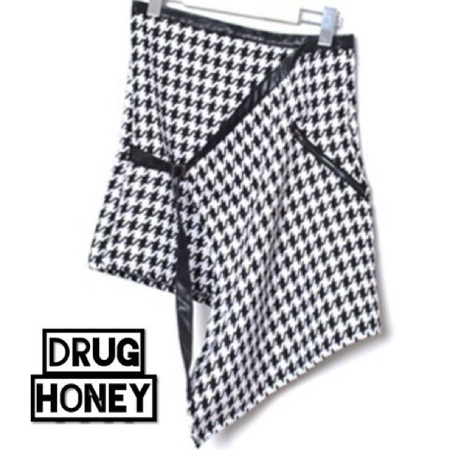 Drughoney新品★ユニセックス★千鳥格子ラップスカート < ブランド  Drughoney新品★ユニセックス★千鳥格子ラップスカート  < ブランドの