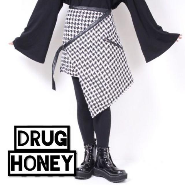 Drughoney新品★ユニセックス★千鳥格子ラップスカート < ブランド  Drughoney新品★ユニセックス★千鳥格子ラップスカート < ブランドの