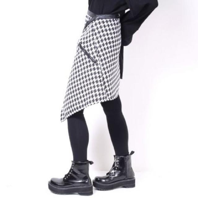 Drughoney新品★ユニセックス★千鳥格子ラップスカート < ブランド  Drughoney新品★ユニセックス★千鳥格子ラップスカート < ブランドの