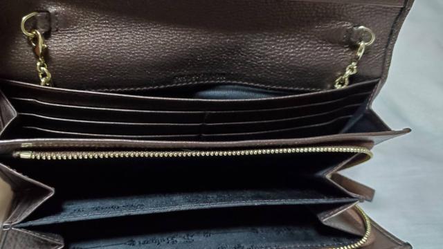 正規レア ブルガリ コレツィオーネ ソリティオ ロゴエンブレム 長財布 茶  チェーンウォレット 2つ折り クラシック < ブランド  正規レア ブルガリ コレツィオーネ ソリティオ ロゴエンブレム 長財布 茶  チェーンウォレット 2つ折り クラシック < ブランドの