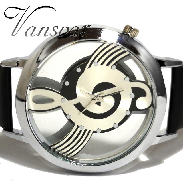 新品・未使用★Vansvar 美しい音符【スケルトン】腕時計 BK < 女性アクセサリー/時計  新品・未使用★Vansvar 美しい音符【スケルトン】腕時計 BK  < 女性アクセサリー/時計の