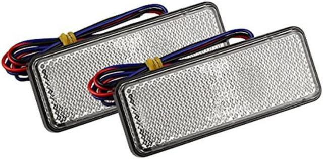 LED リフレクター LED 反射板 汎用 24V クリア/ブルー 2個セット < 自動車/バイク LED リフレクター LED 反射板 汎用 24V クリア/ブルー 2個セット < 自動車/バイク