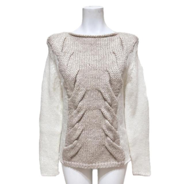 新品ブルーガールblugirlモヘアケーブルニットセーター白 < ブランド 新品ブルーガールblugirlモヘアケーブルニットセーター白 < ブランドの