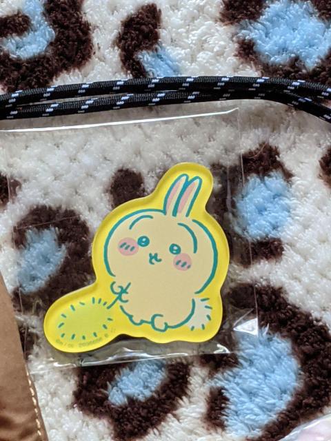 ちいかわ うさぎB点セット 巾着バッグ&もちもちフェイスマスコット&キャラマグネッツ < アニメ/コミック/キャラクター  ちいかわ うさぎB点セット 巾着バッグ&もちもちフェイスマスコット&キャラマグネッツ < アニメ/コミック/キャラクターの