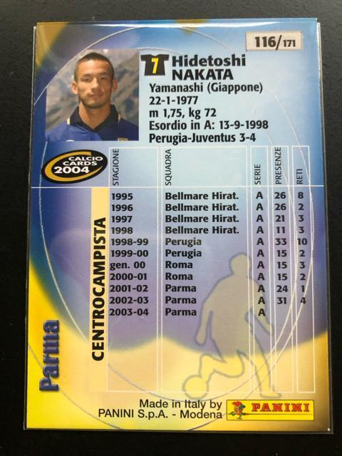 2004calcio PANINI/NO-116・ペル−ジャ・中田英寿 < トレーディングカード 2004calcio PANINI/NO-116・ペル−ジャ・中田英寿 < トレーディングカードの