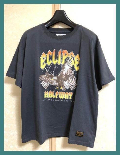 ☆超美品☆スタイルアップ効果◎♪イーグル柄アメカジロックTシャツL☆ < 男性ファッション ☆超美品☆スタイルアップ効果◎♪イーグル柄アメカジロックTシャツL☆ < 男性ファッションの