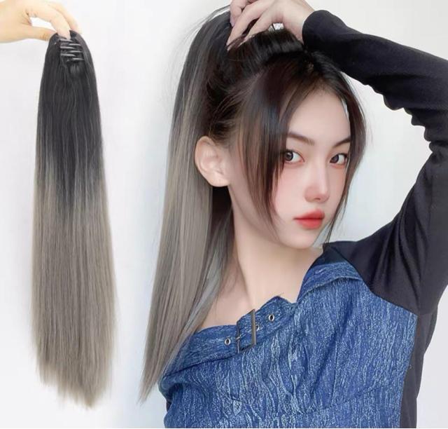 新品未使用クリップ式ポニーテールウィッググラデーションカール50cm < 女性ファッション 新品未使用クリップ式ポニーテールウィッググラデーションカール50cm < 女性ファッションの