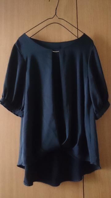 INGNI イング☆ぽわん袖ブラウス★ドレープ☆バックタック★ブラック☆ < ブランド INGNI イング☆ぽわん袖ブラウス★ドレープ☆バックタック★ブラック☆ < ブランドの