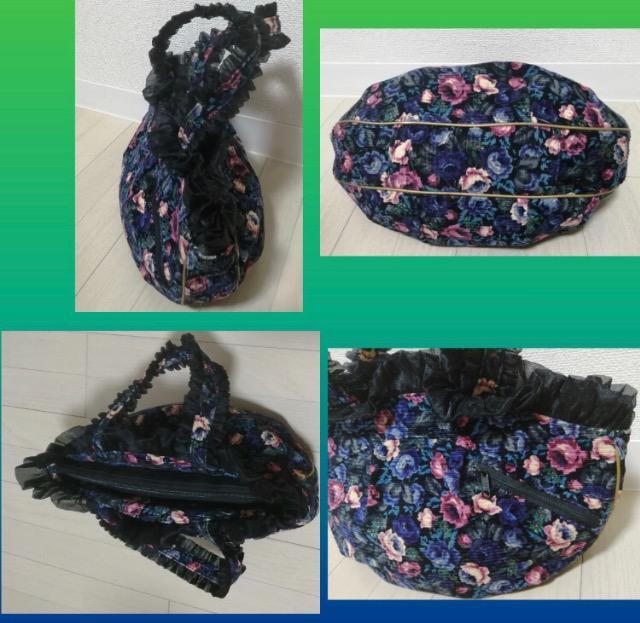 未使用に近いトートバッグワンショルダーバッグフェミニンコロンとした入口ファスナーレースパープル頑丈大活躍パーティーデート和装洋装 < 女性ファッション  未使用に近いトートバッグワンショルダーバッグフェミニンコロンとした入口ファスナーレースパープル頑丈大活躍パーティーデート和装洋装 < 女性ファッションの