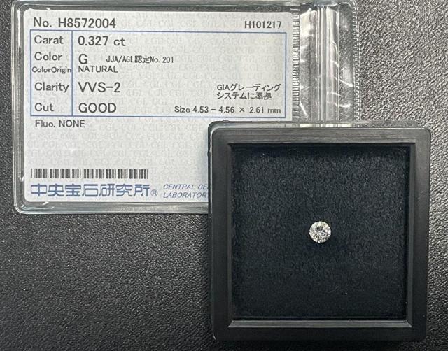 ɔ_Ch[X 0.327ct G VVS-2 GOOD ΌӒ聛   ANZT[/v 