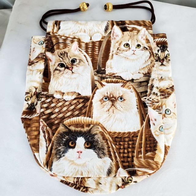 込み★可愛い!ねこちゃん柄巾着袋/ポーチ/小物入れ★ < 女性ファッション  込み★可愛い!ねこちゃん柄巾着袋/ポーチ/小物入れ★ < 女性ファッションの