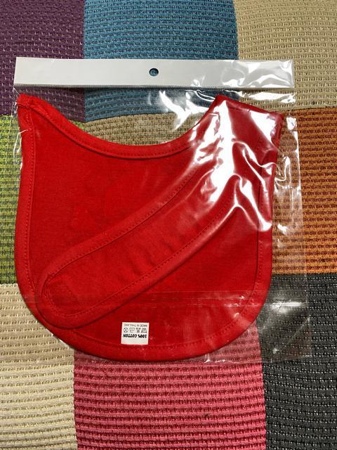 スカル柄スタイ レッド < キッズ/ベビー  スカル柄スタイ レッド < キッズ/ベビーの