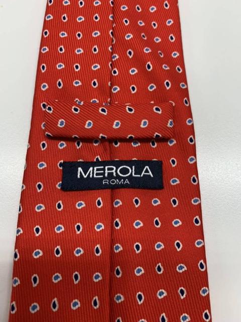 新品 MEROLA メローラ シルク ネクタイ レッド < 男性ファッション  新品 MEROLA メローラ シルク ネクタイ レッド < 男性ファッションの
